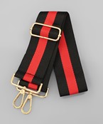 Red/Black Striped Bag Strap